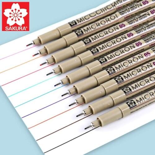 Sakura Sketch Micron Pen Superior Needle Drawing Pen Fine Liner Pigma Drawing Manga Anime Marker Fine Colour
