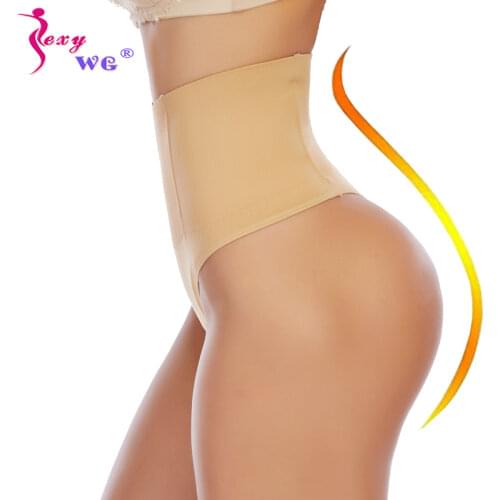SEXYWG Thong Panty Shaper High Waist Tummy Control Panties Slimming Underwear Waist Trainer Shaping Briefs Butt Lifter Shapewear