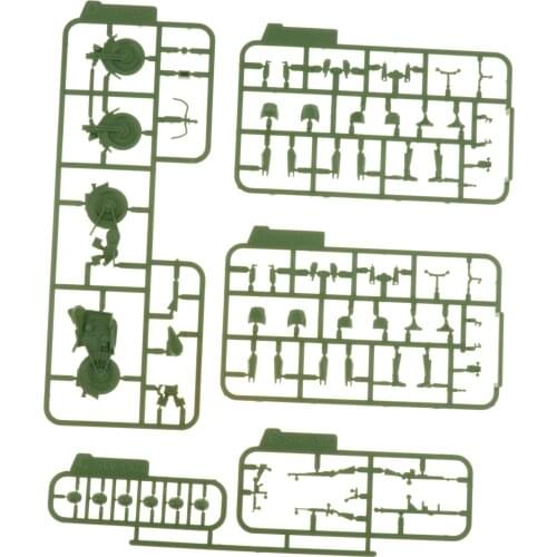 1/35 Scale Soldier Figure Model Kit Set Desktop Decoration Ornament