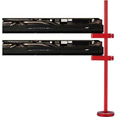 ESLOTH Cooling Graphics Card Holder Jack Bracket Desktop Computer Video Card Companion Support Graphics Support Cold Head Pole