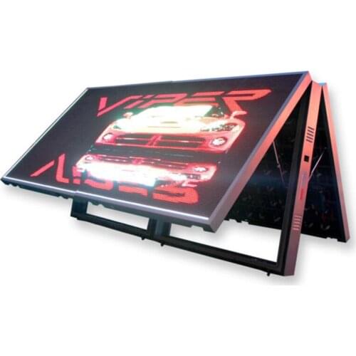 Vcoreled P4 Outdoor Waterproof Full Color Commerical Advertising Double Sided LED Display Screen Scrolling Front Open LED Signs