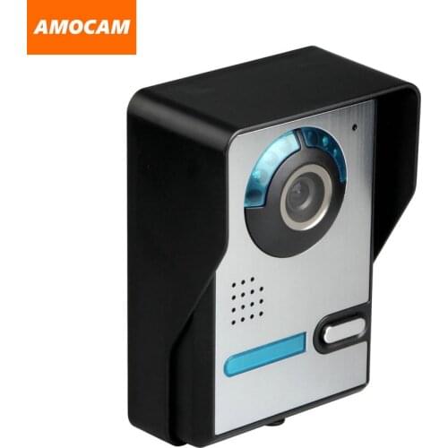 Video Door Phone Intercom Doorbell Camera Aluminium alloy night vision waterproof Camera support 4-core wire monitor