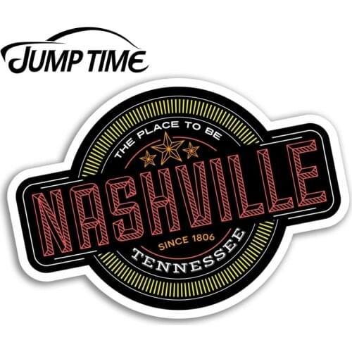 Jump Time for Nashville Vinyl Stickers Tennessee USA Sticker Laptop Luggage Camper Window Bumper Motor Decal Car Wrap