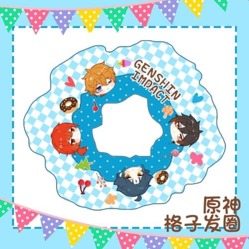 Anime Game Genshin Impact Xiao Hairpins Hair Accessories Sweet Cute Hair ring Double Ponytail Handmade Headwear Xmas Gifts