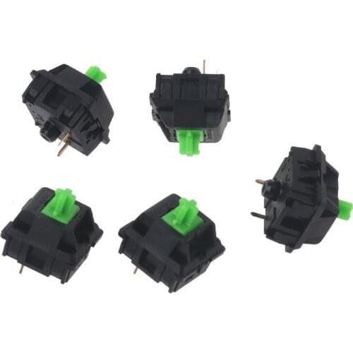 5Pcs Greetech Green Switches Axis for razer Gaming Mechanical Keyboard for cherry MX 3pin Switch
