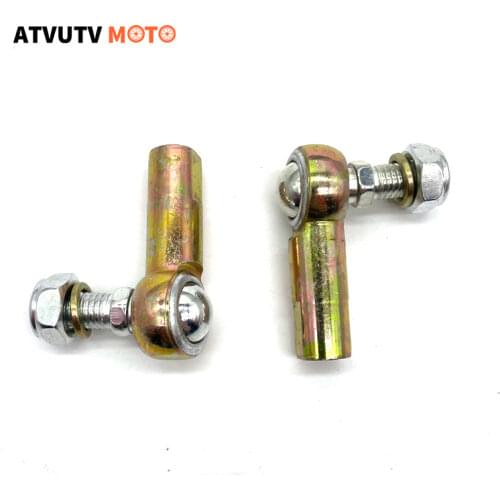 1pair M10 10x10 Direction Tor Steering System Rod Head For 49cc Electric Mini Kids ATV Go Kart Buggy Quad Bike Parts