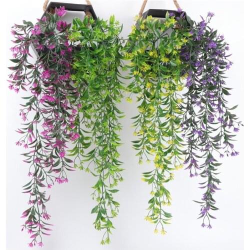1PCS 78CM Artificial Vine Plastic Creative Hanging Vine Flower Vine Fake Garland for Garden Home Wedding Party Decoration