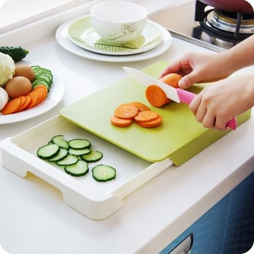 1PC kitchen Creative multifunction drawer receive chopping block/ double boards/chopping board KX 009
