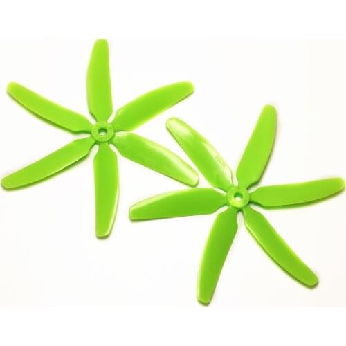 4pcs Plastic PC Green 5040 6-Blade Propeller CW/CCW For RC FPV 250 280 Quadcopter