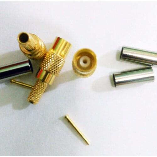 50PCS MCX female straight crimp RG174 RG188 RG316 Cable