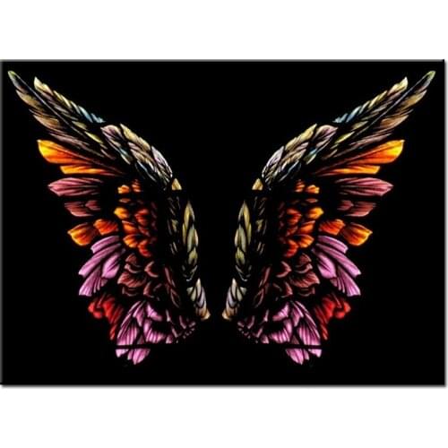 Angel Wing Diamond mosaic,wall painting Cross-Stitch"color abstract art"Full square drill cartoon diamond Embroidery gift P1057