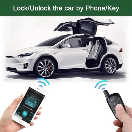 Auto alarm remote engine start keyless entry PKE Car Alarm System start stop pke car alarm system start stop button