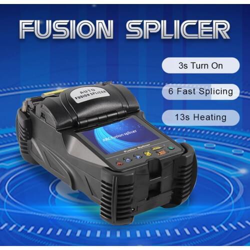 Free Shipping 3.5 Inch Touch Screen Fusion Splicer Mini Portable Fiber Splicing Machine