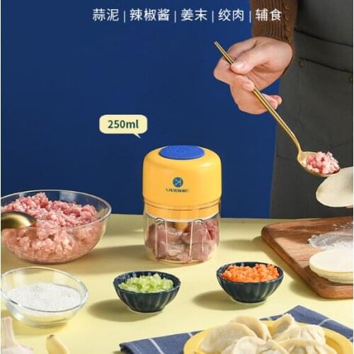 Wireless portable multi-function USB household auxiliary food small electric garlic mince device J03