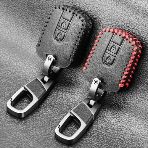 Genuine Leather Key Fob Case Cover For Nissan Qashqai Micra Navara Almera Cabstar Note NV200 M20M Patrol Shell Holder Protector