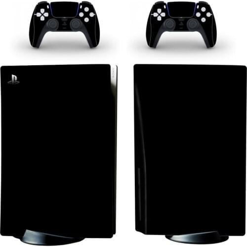 Black Style PS5 Skin Sticker for Playstation 5 Console & 2 Controllers Decal Vinyl Protective Skins Style 2