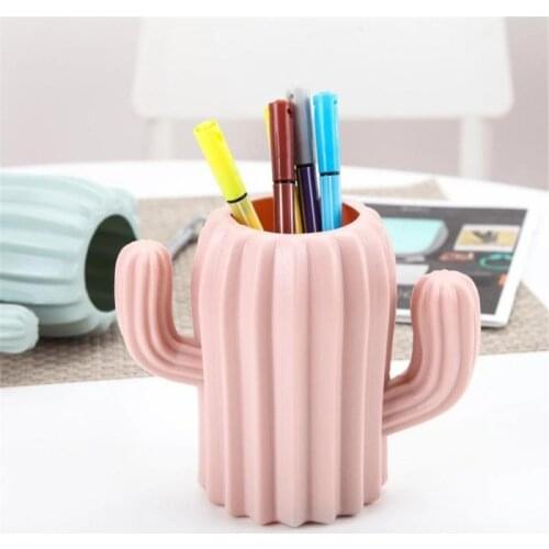 Creative Cactus Desktop Organizer Pen Holder For Desktop Organizer School Office Pencil Holder Organizer Cute Desk Accessories