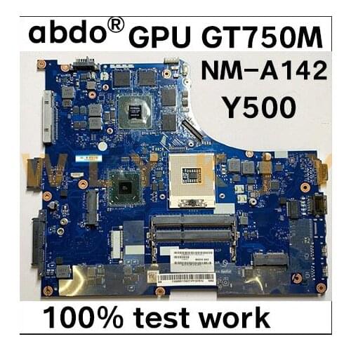 For Lenovo Y500 Y500N notebook motherboard QIQY6 NM-A142 PGA989 HM77 DDR3 GPU GT750M 2GB 100% test work