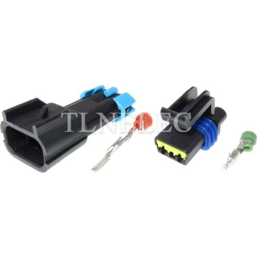 DJ7025C-2.8-21/11 2 Pin Male and Female Metripack Plug Black PA66 Waterproof Sealed Auto Connector