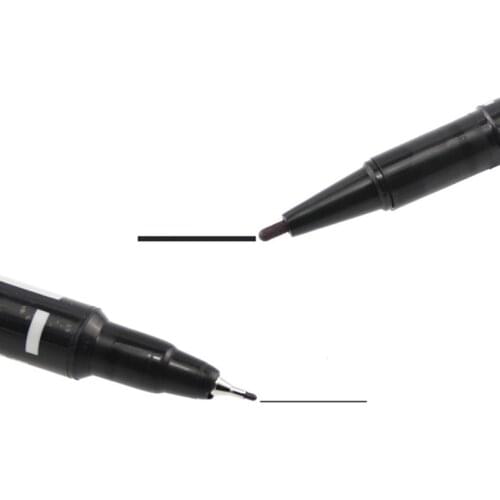 3 Colors Dual Tip Fast Dry Permanent Oil Marker Pen Fabric Tires Drawing Writing Quality Fine Point Sharpie School Office Supply