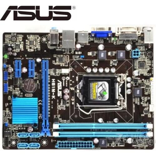For ASUS H61M-K Desktop motherboard LGA 1155 DDR3 boards for i3 i5 i7 cpu 16GB USB2.0 DVI VGA used mainboard PC on sales