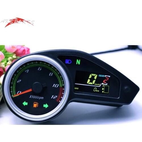 Colorful Screen Motorcycle Digital Instrument LCD Odometer Type Speedometer Tachometer Gauges For Brazil CG off-road GY200