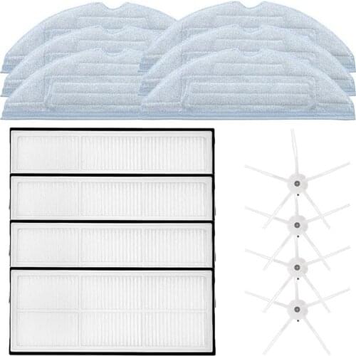 Spare Part Set for Xiaomi Roborock T7 T7S S7 T7Plus T7SPlus Vacuum Cleaner Robot, Accessory Set with 4 Hepa Filters