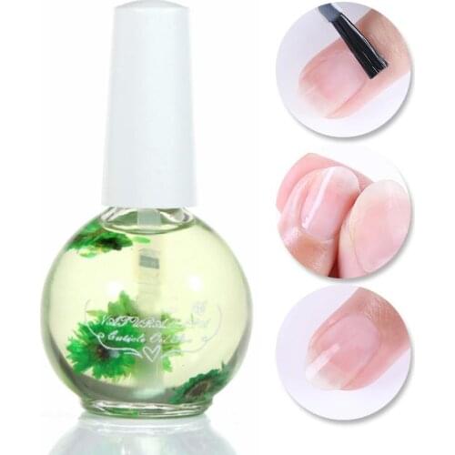 15ml Nail Nourishment Oil Dried Flowers Softener Nutritional Cuticle Oil Treatment Nutritious Gel Polish Nail Care Nail Art Tool