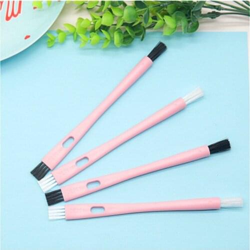 Pink Espresso Machine Coffee Cleaning BrushHandle Keyboards Brush Cleaner Tools Home Dust Brush Kitchen Supplies Accessories