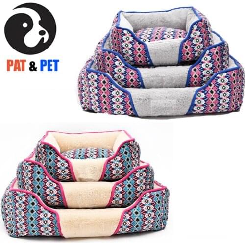 Printing Square Removable and Washable Thickening Four Seasons Universal Dog Pad , 2 Color Optional Cat Nest