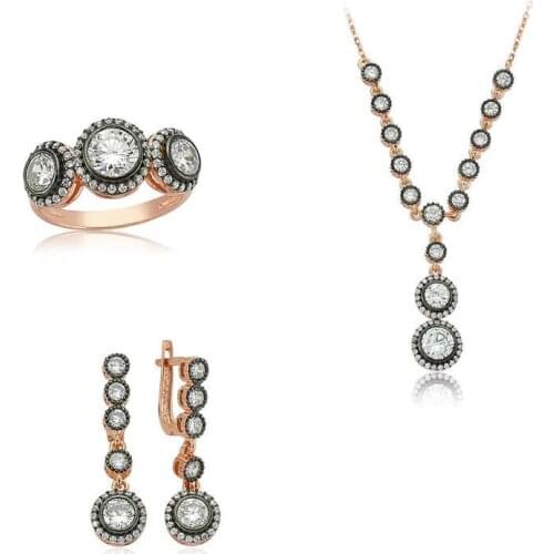 Silverlina Silver White Cubic Zirconia Women 'S Set