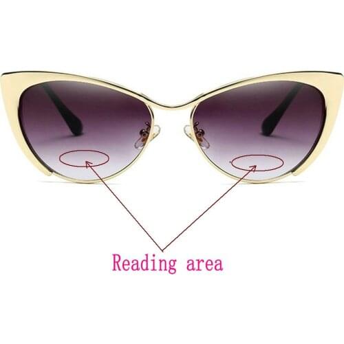 MINCL 2020 New Bifocal Reading Sun Glasses Women Men Presbyopia Eyeglasses Cat Sunglasses Diopter +1.0 To +3.0 NX