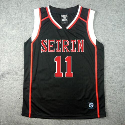 Kuroko no Basuke Season 2 Seirin High School No.11 Kuroko Tetsuya Cosplay Printed Sport Top Vest Anime Basketball Jersey