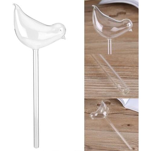 Plant Self Watering Device House Plants Flowers Automatic Self Watering Devices Clear Glass Water Feeder Bird Shape Dropshipping