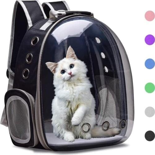 Breathable Pet Travel Bag Cover Support Dog Cat Bag Basket Portable Outdoor Travel Cat Backpack Carrying Cage Pet Supplies