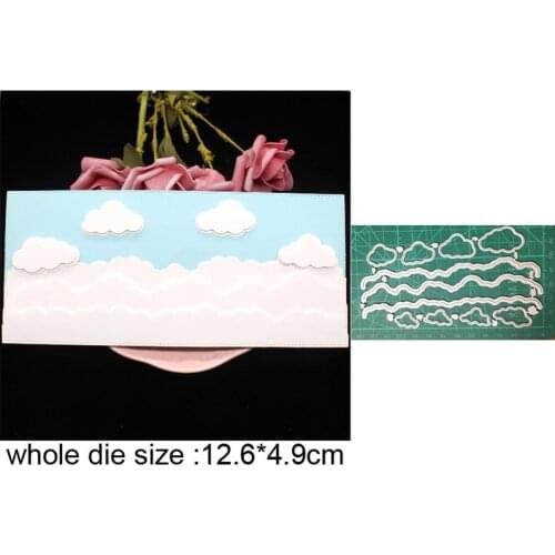 Cutting dies Cloud Wave Edge Border Metal Cutting Dies for DIY Scrapbooking dies Craft Paper Embossing Die Cuts Stencils dies