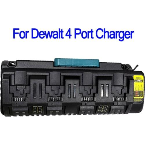 Li-Ion Battery Charger DCB118 DCB104 For Dewalt 10.8V 12V 14.4V 18V Dcb101 Dcb200 Dcb140 Dcb105 Dcb200 4-Port Charger 3A 4.5A