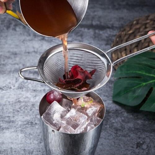 1pcs Stainless Steel Conical Cocktails Sieve Fine Mesh Strainer Barware Bar Tool Juice Strainer Cocktail Strainer Bar Strainer
