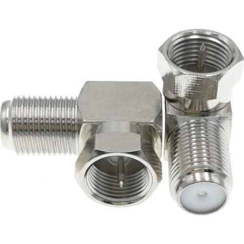 10pcs F Male To F Female Right Angle RF Adapter Connector