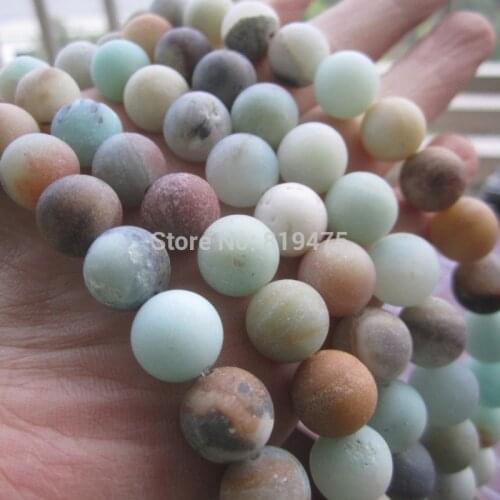 4mm 6mm 8mm 10mm Matt Natural Amazonite stone beads Forest Loose beads 1 string about 40cm wholesale