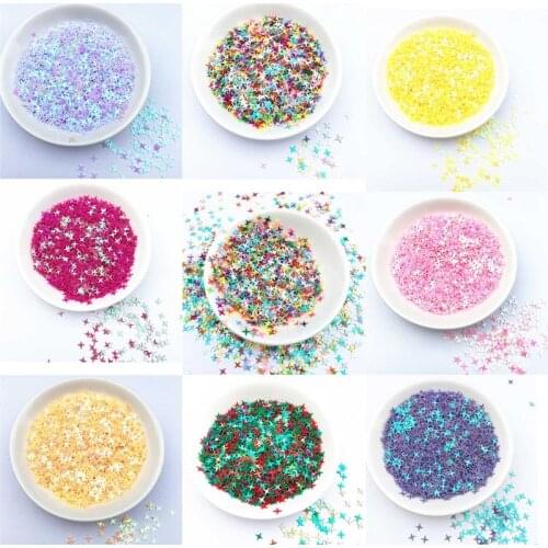 4mm four-pointed star cross star sequins PVC crystal mud flashing nails beauty makeup beads wedding party throwing confetti