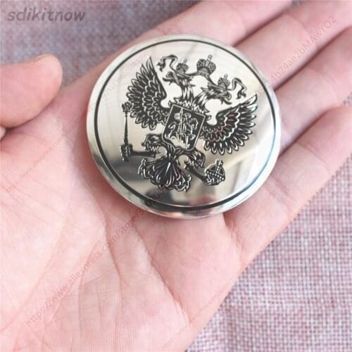 56mm Diameter 4pcs Russia Eagle Car Sticker Wheel Center Hub Caps Cover Rim Sticker National Emblem Badge Styling Decoration