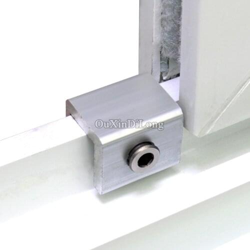 Hot 4PCS plastic steel door and window track locks sliding window limit lock anti-theft door lock children safety Lock