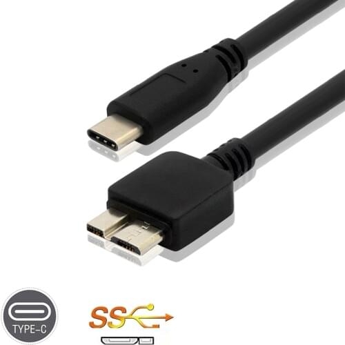 5Gbps Data Connector 30cm USB3.1 Type-C to USB 2.0 Micro B Cable Installa Remove Convenient Simple Adapter Cord