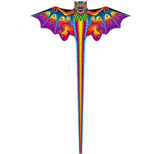 Free shipping high quality dragon kite outdoor toys flying set handle kites tails weifang kite factory ripstop nylon 3D cartoon