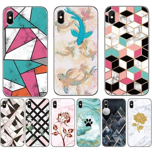 For OPPO Reno 4 5G 3 pro 4G 2 2Z 10X zoom Cover lovely Marble Painted Soft Silicon TPU protection Phone case Coque