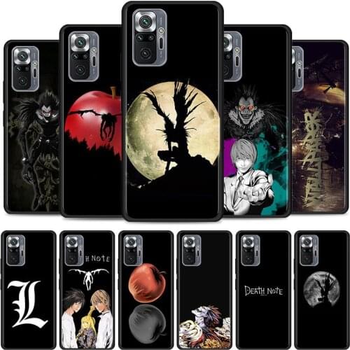 Death Note Shinigam Phone Case For Xiaomi Redmi 9 9C 9A K40 8 7A 8A 7 6A 6 K30 Pro 10 6 9I 9T Silicone Cover Coque Fundas