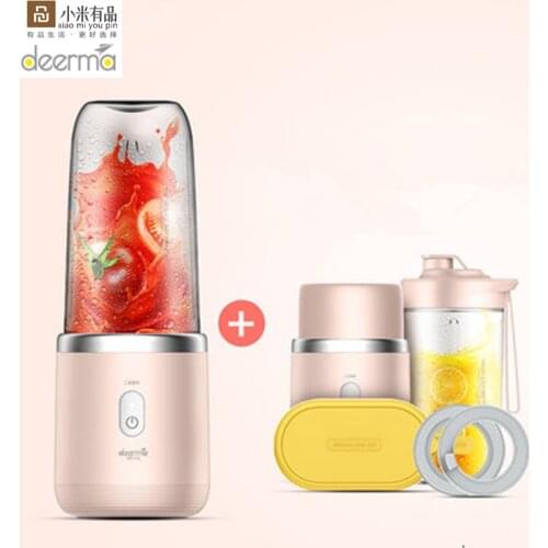 Deerma Portable Electric Juicer 400ML Multipurpose Mini USB Rechargable Automatic Fruit Juice Cup Mixer From xiaomiyoupin