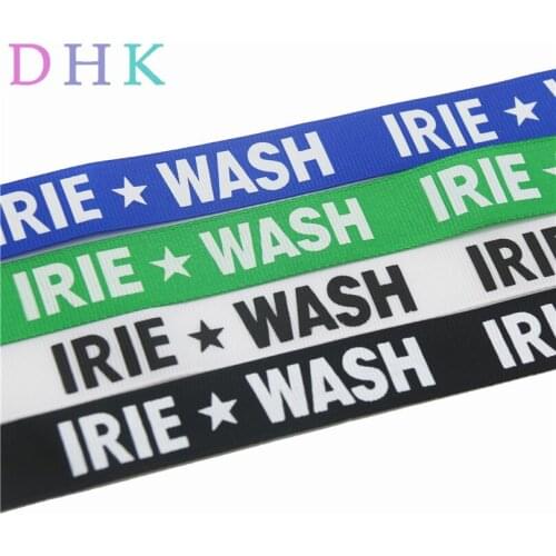 DHK 2 sizes Free shipping letter wash printed grosgrain Ribbon Garment accessory hairbow headwear DIY decoration 20-25mm S782