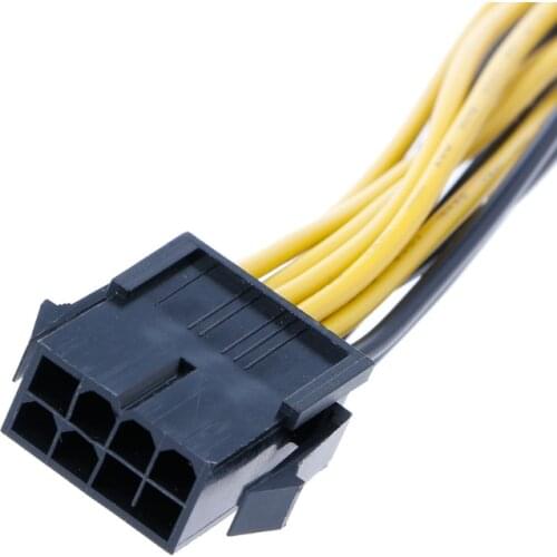 PCI-E 8Pin Female To Dual 8Pin(6+2) Male Graphics Video Card Power Supply Cable 20CB